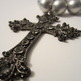 NEW Baltic Black Cross & Metallic Pearl Necklace-1