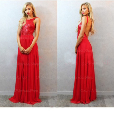 Red prom dress, long prom dress, cheap prom dress, party prom dress, backless prom dress, bd14196