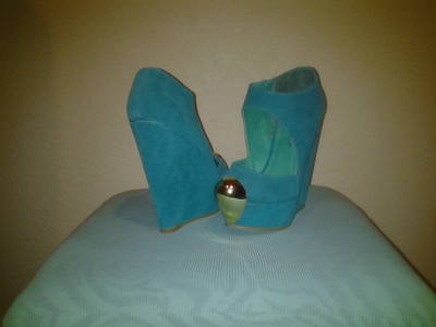 Devan wedge- seagreen