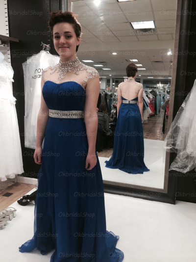 teal prom dress, long prom dress, cheap prom dress, chiffon prom dress, BD14206