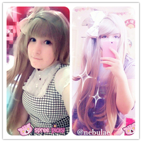 [Cosplay] [LoveLive!] Minami Kotori Long Linen Wig With Tail Free Ship SP141607 - Thumbnail 2