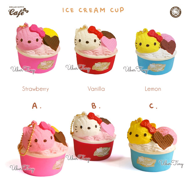 Hello Kitty Icecream Cup Squishy | Lovely Sweets (licensed