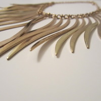 NEW Waves of Gold  Fringe Necklace - Thumbnail 1