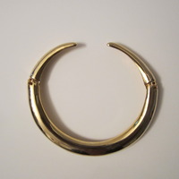 NEW Gold Choker Cuff Necklace - Thumbnail 2