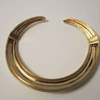 NEW Gold Choker Cuff Necklace - Thumbnail 4
