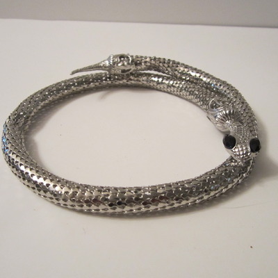 New snake necklace/choker. avail in gold & silver