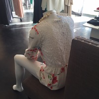 Long Sleeve Flower Print Romper - Thumbnail 1