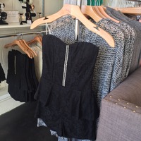 Strapless Lace Romper - Thumbnail 2