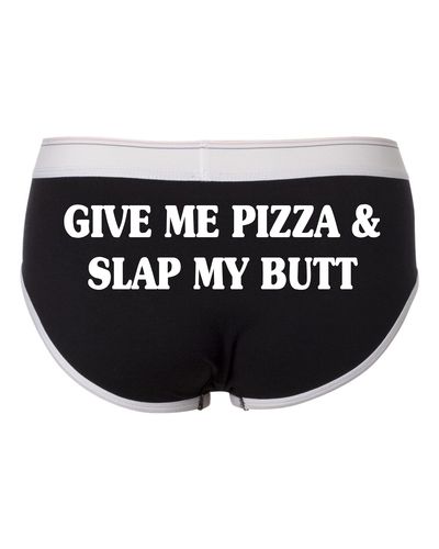 GIVE ME PIZZA Ladies' Boyfriend Brief # 301