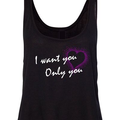 I want only you crop tank # 138