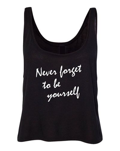 NEVER FORGET Ladies Crop Tank # 117