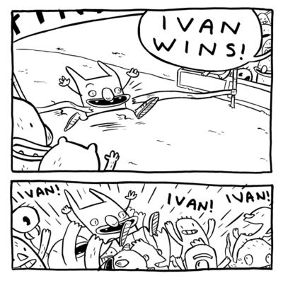 Run, ivan, run original art