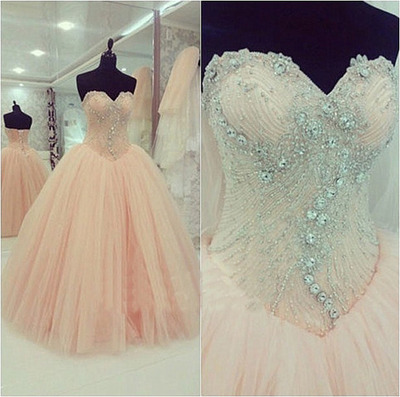 long prom dress, light pink prom dress, A-line prom dress, 2018 ball gown, party prom dress, BD143471