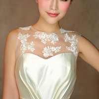 short bridesmaid dress, champagne bridesmaid dress, cheap bridesmaid dress, lace bridesmaid dress, BD143601 - Thumbnail 1