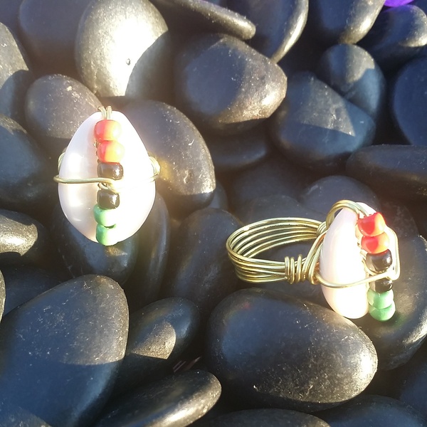 Liberation Cowrie Ring