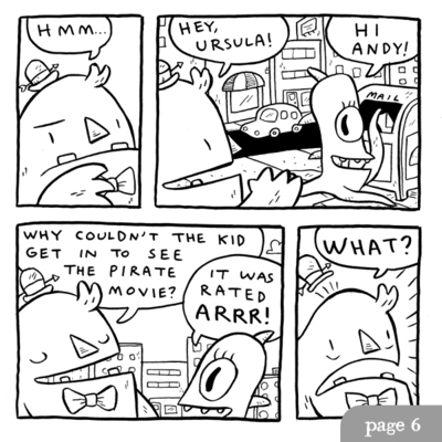 Joke, andy, joke original art