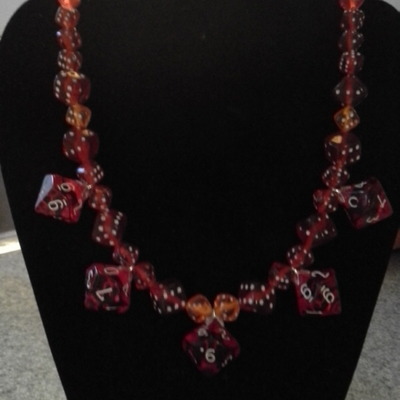 Fireball dice necklace - Thumbnail 4