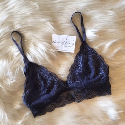 Blue lace bralet