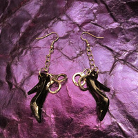 Handcuffs and High Heels Fetish Earrings (Black)  - Thumbnail 1