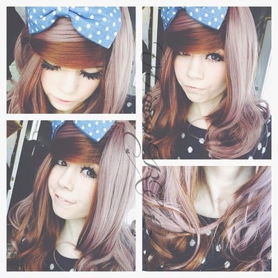 Harajuku lolita cosplay lovely curly brown wig sp130190
