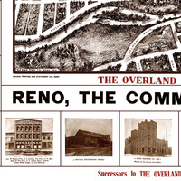 Reno, Nevada in 1907 - Bird's Eye View, Map, Aerial, Panorama, Vintage, Antique, Fine Art, Wall art - Thumbnail 1