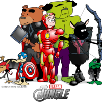 Urban Jungle Avengers T-Shirt - Thumbnail 1