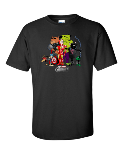 Urban jungle avengers t-shirt
