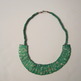 NEW Garden Green Speckled Tribal Necklace. Imported-1