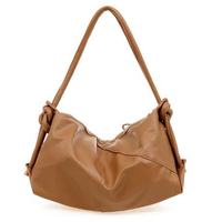 Punk Rivet Leather Shoulder Bag - Thumbnail 3