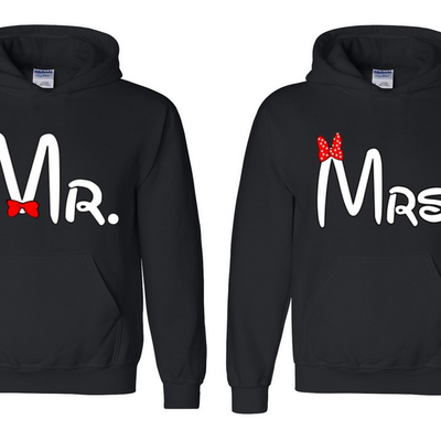 Super cute couple matching hoodies 