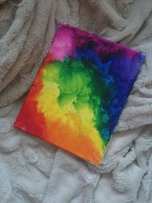 Melted Rainbow Canvas