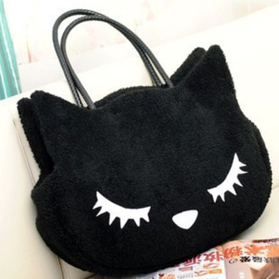 Cat velvet handbag (more colors)