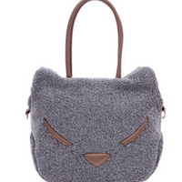 Cat Velvet Handbag (More Colors) - Thumbnail 3
