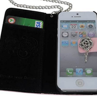  Leather Rose Quilted Wristlet Clutch iPhone 5 Case (More Colors)  - Thumbnail 2