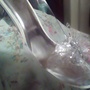  Wearable adult size Cinderella's 'Glass'Slippers, Silver Butterfly-1
