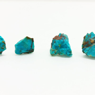 Raw chrysocolla earrings