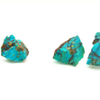 Raw Chrysocolla Earrings - Thumbnail 1