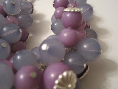 Mod lavender & morning blue poppy seed necklace