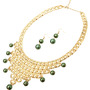 Pearl Dangle Necklace Set-1