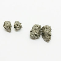 Raw Pyrite Earrings - Thumbnail 1