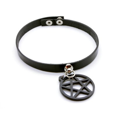 INVERTED PENTAGRAM CHOKER