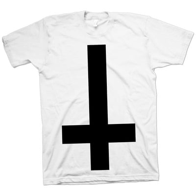 INVERTED CROSS T-SHIRT || WHITE