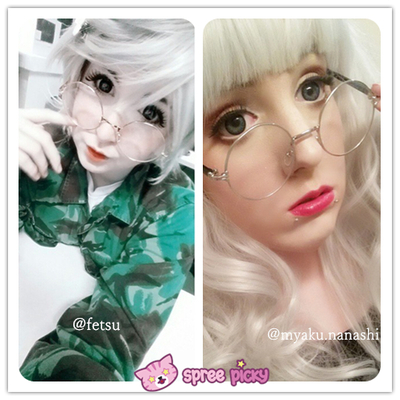 [5 colors] retro metal big glasses sp141391