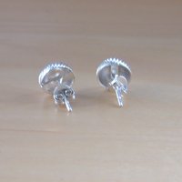 925 Silver Dome Stud Earrings/Sterling Silver Spiral Earrings/Spiral Jewelery/Dome Earrings/Spiral Jewellery/925 Silver Button Stud Earrings - Thumbnail 1
