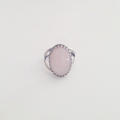 Med. rose quartz ring