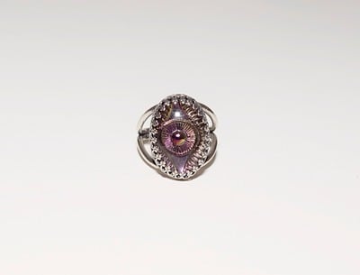 Violet Evil Eye Ring