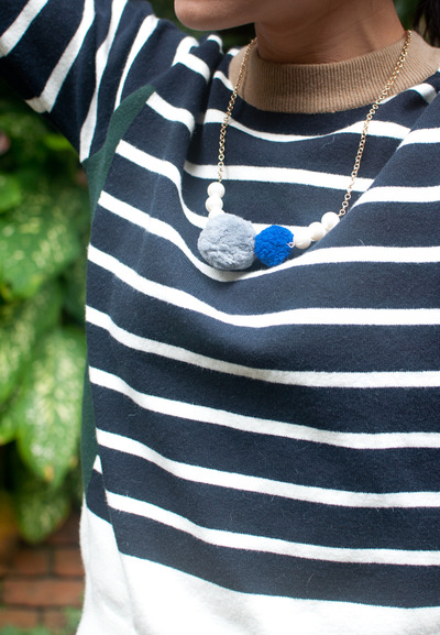 Felt Ball Chain Necklace NL0784