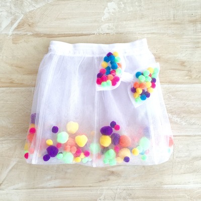 Sweet cheeks pom pom tutu