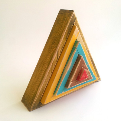 Triangle shelves/blocks/wall candy