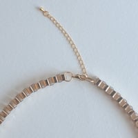 Choke Chain Collar Felt Ball Necklace Blue Black White Gray Statement Necklace, Diy Felt Balls Pendant Necklace NL0775 - Thumbnail 3